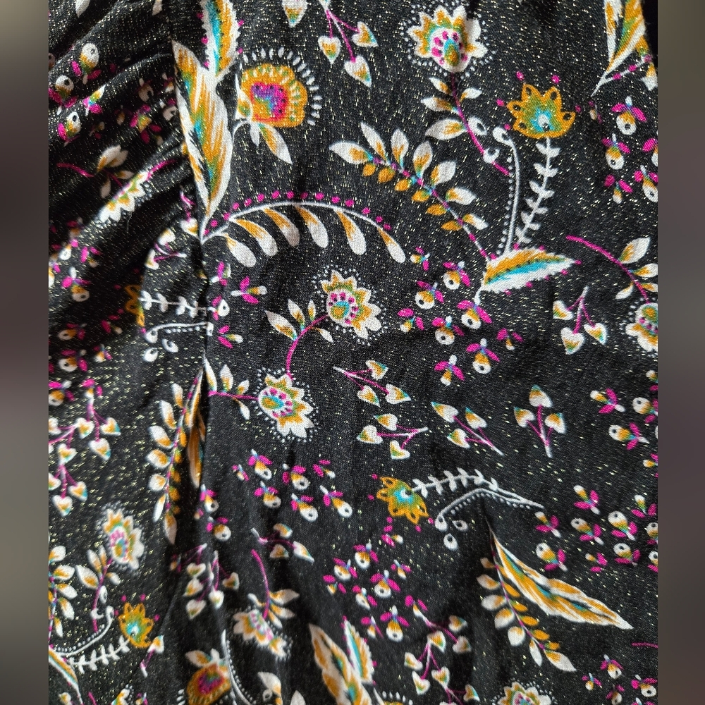 Lane Bryant Montana Fields Classic V-Neck Babydoll Top Size: 18 EUC - Picture 3 of 7